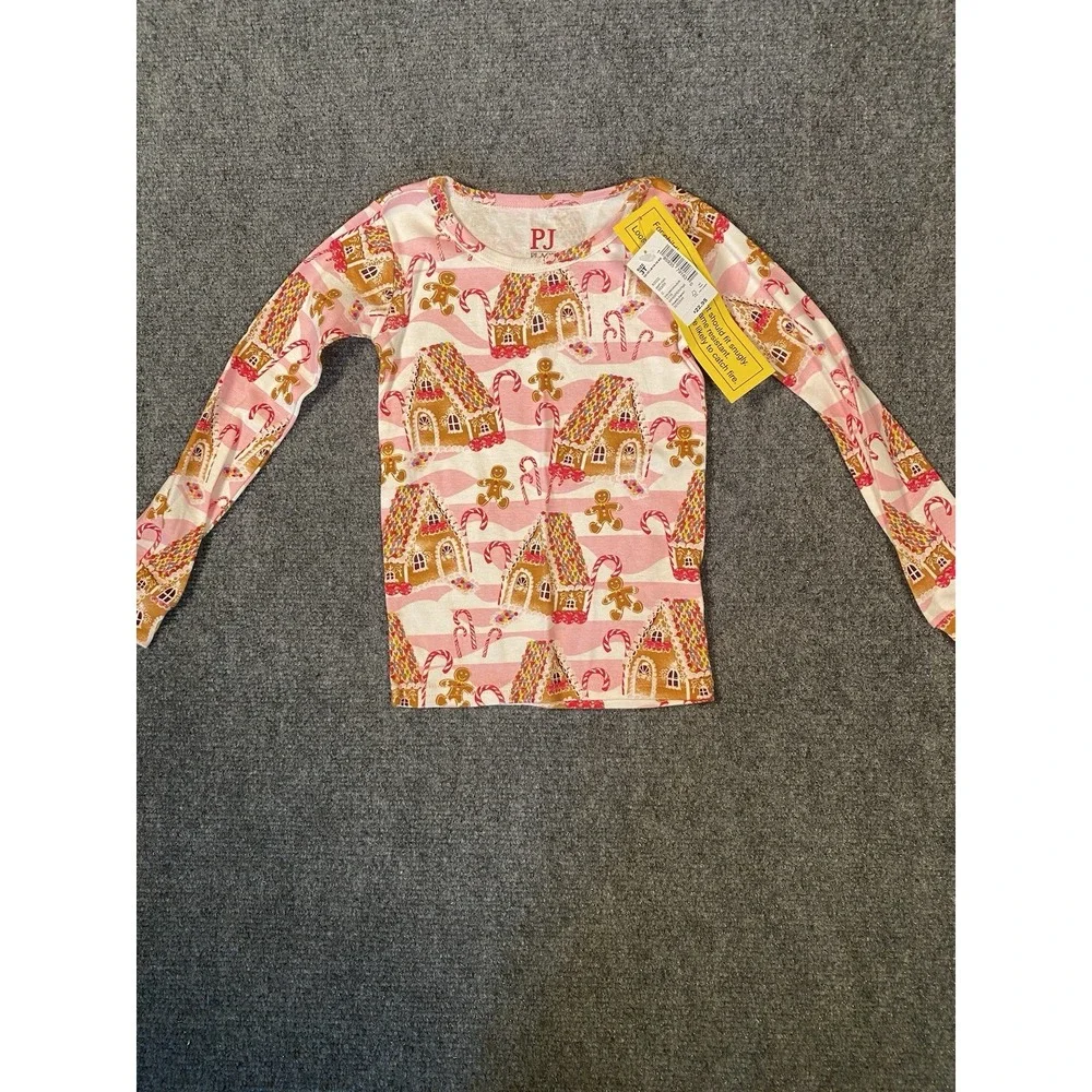 The Children's Place 3T Toddler Pink Gingerbread Cotton Pajama Top